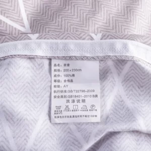 3PC 100% Cotton Duvet Cover Set Striped Printing 1PC Duvet Cover 2PC Pillowcase Cotton Soft Skin Friendly Bedding - Image 6