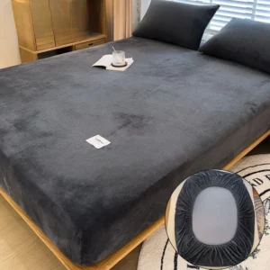 Warm Plush Fitted Sheet Elastic Mattress Cover Velvet Bed Cover Full Set Winter Soft Family Double Bed Bedding 120/150/180x200cm - Image 7
