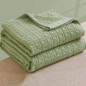 Cotton Terry Towel Blanket for Beds Summer Towelling Quilt Bed Cover Adult Student Dormitory Bedspread Plaid Sofa Blankets Throw - Image 5