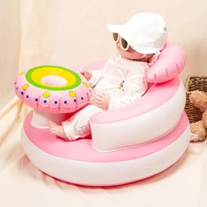 Baby Inflatable Seat for Babies 3-36 Month Built in Air Pump Infant Back Support Sofa Toddler Chair for SittingUp Baby Bath Seat - Image 5
