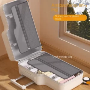 18 inch New Suitcase with Seat for Children Small Luggage Lightweight PC Boarding Suitcase Foldable Pedal Girls and Boys - Image 5