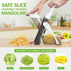 1pc Manual Slicer Multifunction Adjustable Vegetable Food Household Chopper and Potato Grinder Veggie Chopper Kitchen Tools - Image 2