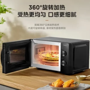 Household microwave oven. Mechanical version. Small. Sterilization. Multi-function. Turntable. Knob. - Image 3