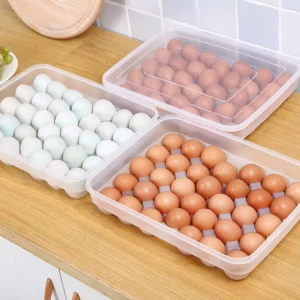 34 Grids Plastic Egg Storage Containers Box Refrigerator Organizer Drawer Egg Fresh-keeping Case Holder Tray Kitchen Accessories - Image 2