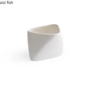 Solid Colored Irregular Ceramic French Fries Bowl Dessert Bowl Snack Bowl Seasoning Bowls Molecular Cuisine Creative Tableware - Image 6