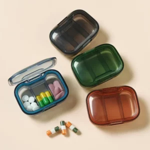 Mini Medicine Pills Box Drug Storage Box Pills Dispenser Pill Organizer Tablet Pillbox Case Container Pastillero Portable - Image 1