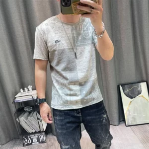 Fashion O-Neck Short Sleeve Printed Embroidery T-Shirts Men's Clothing 2024 Summer New Loose Casual Tops England Tee Shirt - Image 5