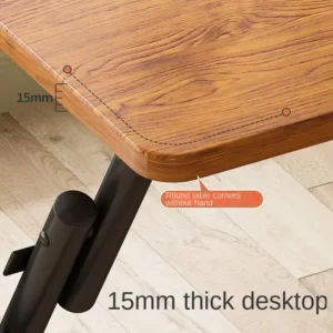 Metal Desk Foldable Computer Desk Student Home Small Apartment Bedside Table School Dormitory Small Table Simple Study Table - Image 4