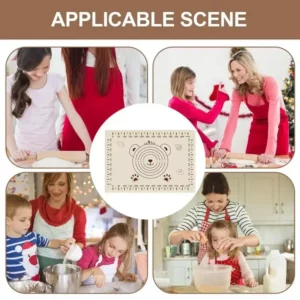 70*50cm Silicone Pad Baking Mat Sheet Kneading Dough Mat For Kitchen Rolling Dough Pizza Large Dough Non-Stick Maker Holder - Image 4