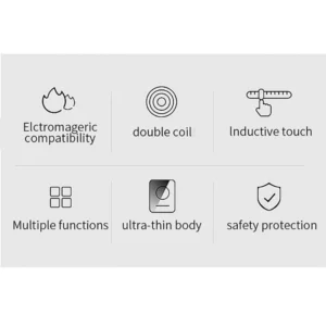 Portable Induction Cooktop 8Temp Touch Burner Cooker Countertop Burner Induction Hotplate Low Noise 2200W Sensor - Image 4