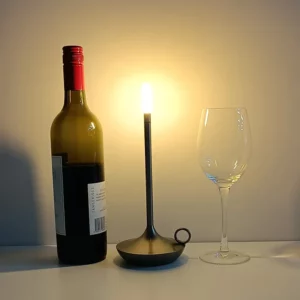 Candlelight Table Lamp Candle LED Charging Restaurant Bar Desktop Decoration Atmosphere Touch Night Light Lámparas De Mesa - Image 4