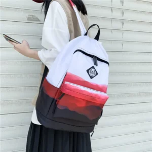 Splashed Ink Black White Bakcpack Designer Satchel Unisex Casual Daypack School Bags For Teenage Girls Boys College Schoolbag - Image 4