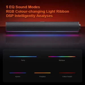 Xiaomi Redmi Computer Speaker 4 Unit 2 Channel Stereo RGB Light Full-range Mic Minimalist Intelligently Knob Control Voice Box - Image 5