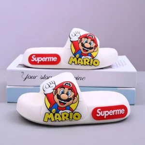 Super Mario children's slippers, boys' soft-soled outer wear, cute non-slip indoor home slippers for middle and large children - Image 5