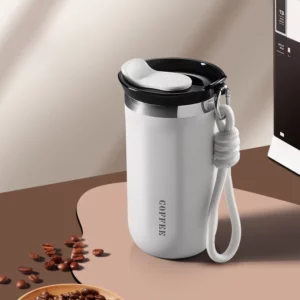 350/500ML Stainless Steel Coffee Mug Insulated Water Cup Portable Double Wall Vacuum Flask Leak-Proof with Lid Travel Coffee Cup - Image 2