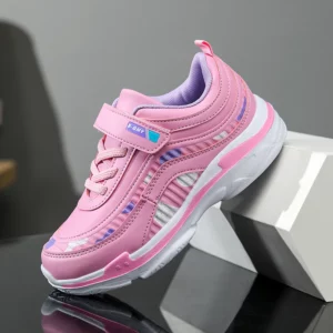 Cute Children Sneaker Girls Shoes Luxury Leather Lightweight Kids Casual Shoes Running Sports School Tennis Sneaker for Girl - Image 4