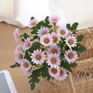 Autumn Artificial Daisy Flowers Silk Bouquet Fake Flower DIY Decor for Vase Home Wedding Christmas Decorative Household Products - Image 4