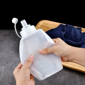 Large Caliber Plastic Squeeze Sauce Bottle Jam Salad Seasoning Vinegar Ketchup Gravy Boats Kitchen Condiment Dispenser Gadgets - Image 3