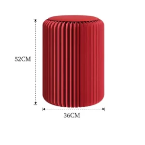 Living Room Folding Stool Paper Honeycomb Structure Chair Round Make up Dressing Stools Home Decor Stacked Portable Stool Simple - Image 2