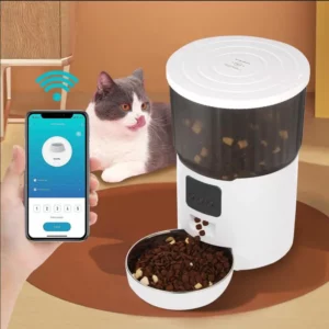 New 4L Pet Feeder Cat Dog Smart Food Dispenser Regular Quantitative Feeding With Audio Recording Feeding Bowls Pet Supplies - Image 2