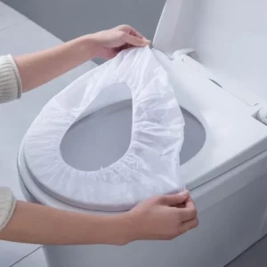 Disposable Toilet Seat Cover Sterile Portable Travel Camp Hotel Bathroom Nonwovens Isolate Lavatory Mat Carrier Ring Accessories - Image 3