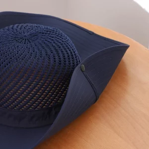 10cm Wide Brim Sun Hat for Men UPF 50+ Boonie Hat Summer UV Protection Outdoor Fishing Hiking Hat Breathable Mesh Bucket Cap - Image 6