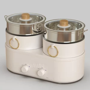 Kitchen Cooking Pot Double Multi Cooker Electric Boiling Pot Split Type Hot Pott Elektrisch - Image 5