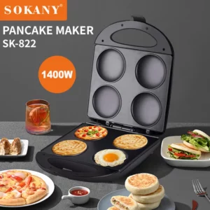 Non-stick Pancake Pan, 4 Pancake Pans, Non-stick Design, Anti-scald Handle Suitable for Omelettes, Pizza, Cheese Bread - Image 2