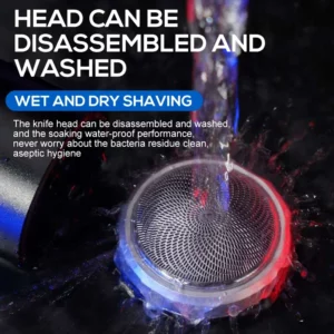 Men's electric shaver is easy to disassemble and clean, and the LED power display can be carried easily and easily. - Image 6