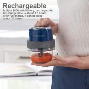 Morphy Richards Wireless Meat Grinder Vegetables Chopper Food Supplements For Baby 28000RPM Fast Chopping For Kitchen MR9403 - Image 4