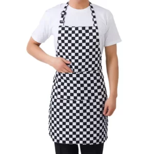 Kitchen Cooking Apron Chef Halterneck Apron With 2 Pockets Catering Sleeveless Aprons Men Woman BBQ Waiter Printing Apron - Image 7