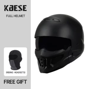 Classic Style Matt Black Scorpion Helmet Detachable Multi-purpose Combination Motorcycle Locomotive Capacete De Moto Masculino - Image 6