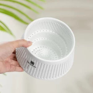 Meshpot Home Plants Pot Desk Flower Pot with Saucer for House Decoration Holiday Gift Planter 12cm - Image 3