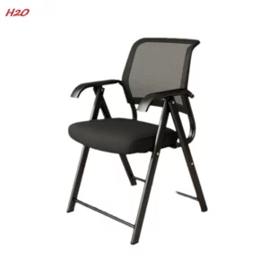 H2O Folding Chairs Conference Room Mesh Fabric Breathable Computer Desk Training Chair With Writing Board Learning Strong - Image 5