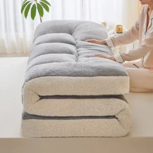 Thicken Lamb Wool Mattress/soft Cushion for Home Use Autumn and Winter Mattress Student Single Dormitory Milk Wool Bed Mattress - Image 2