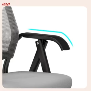 H2O Folding Chairs Conference Room Mesh Fabric Breathable Computer Desk Training Chair With Writing Board Learning Strong - Image 6