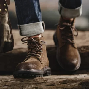 Maden Retro Winter Shoes Men Boots Desert High Top Boot Casual Vintage Street Cool Shoe Winter Brown Leather Shoes - Image 5