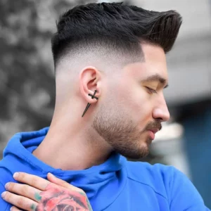 Gothic Sword Shaped Earrings for Men Boys,Metal Black Stone Cross Studs Earrings,Rock Punk Jewelry Anniversary Birthday Gifts - Image 4