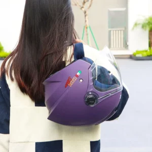 Electric Vehicle Helmet Female Battery Motorcycle Winter Warmth Safety Helmet All-season Universal for Men and Women - Image 4
