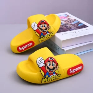 Super Mario children's slippers, boys' soft-soled outer wear, cute non-slip indoor home slippers for middle and large children - Image 4