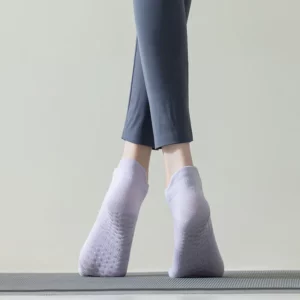 Mesh Breathable Yoga Socks Women Cotton Low Cut Short Gym Fitness Dance Sports Socks Professional Non-slip Floor Pilates Socks - Image 4