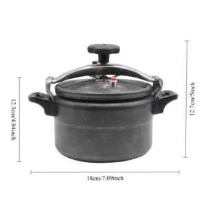 New Frosted Spray Coating Pressure Cooker 3L Black Safety Explosion-Proof Pressure Cooker Pot Outdoor Firewood Pressure Cooker - Image 5