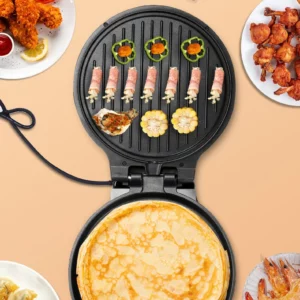 DMWD Electric Baking Pan 26CM Diameter Double-sided Heating Skillet Crepe Maker Non-stick Coating Pizza Pancake Grill 220V - Image 4