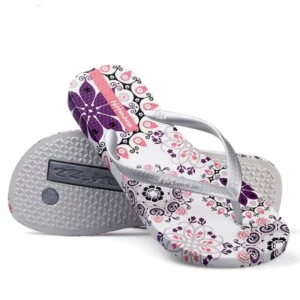 New Women Summer Bohemia Beach Sandals Flat Flip Flops Ladies Fashion Slippers Indoor Shoes Silver Floral Slides - Image 2