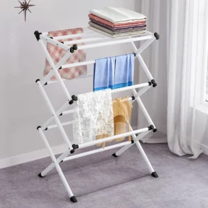 Floor Standing Clothes Rack Foldable Drying Rack Hangers For Clothes Towel Clothing Organizer Home Accessories - Image 3