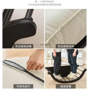 Lazy Swinging Chair Living Room Home Leisure Single Sofa Banana Boat Balcony Small House Rental House Folding Nap Lounge Chair - Image 5