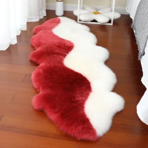 Luxury Soft Sheepskin Rug Chair Seat Mat Pad Wool Plush Sheep Skin Fur Plain Fluffy Bedside Area Rugs for Home Decor - Image 4