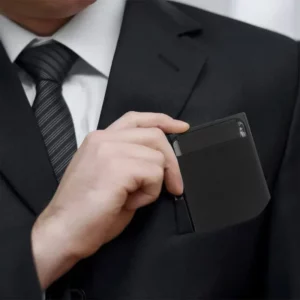 Automatic Flip Card Side Push Card Holder Sleeve Large Capacity 12 Cards Slot Metal Cards Box Men Credit Card Anti-theft Wallets - Image 2