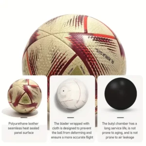 High Quality Soccer Balls Official Size 5 PU Material Seamless Goal Team Outdoor Match Game Football Training Ballon De Foot - Image 3