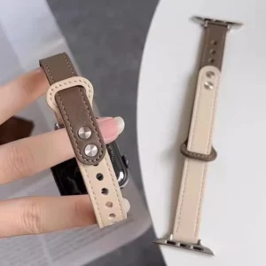 Thin Leather Strap for Apple Watch Band 10 9 8 46mm 42mm 41mm 44mm 45mm 38/40mm Women Watchband Bracelet Belt iWatch 7 se 6 5 4 - Image 3